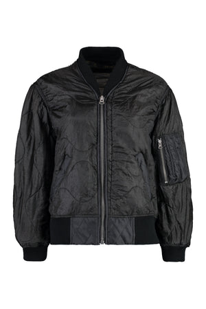 Nylon bomber jacket-0